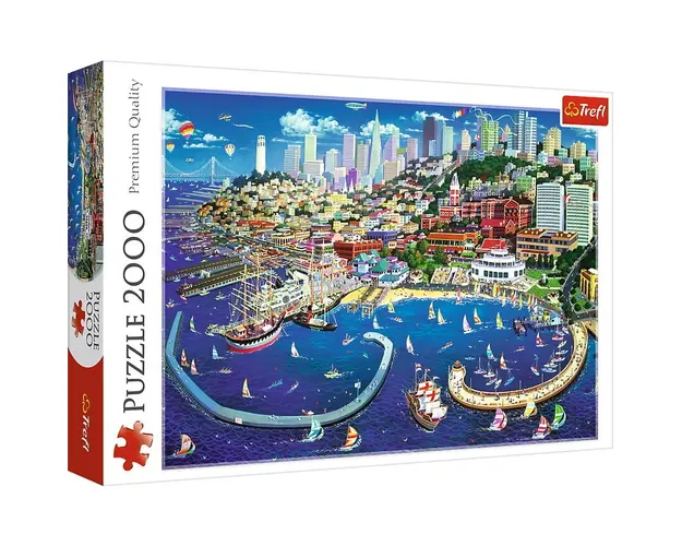 Trefl - Puzzle peisaje Golful din San Francisco , Puzzle Copii, piese 2000