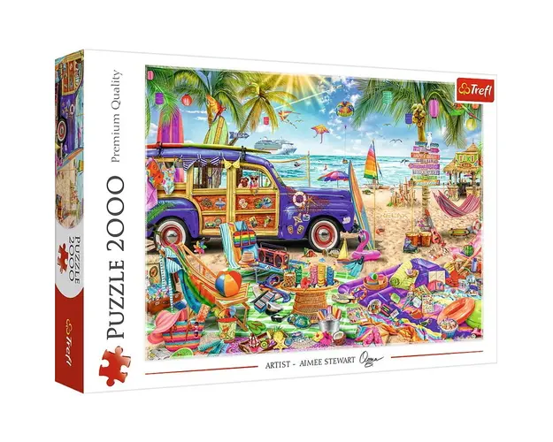 Trefl - Puzzle peisaje Vacanta tropicala , Puzzle Copii, piese 2000