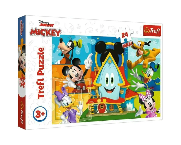 PUZZLE TREFL 24 MAXI MICKEY MOUSE CASA PRIETENILOR AMUZANTI