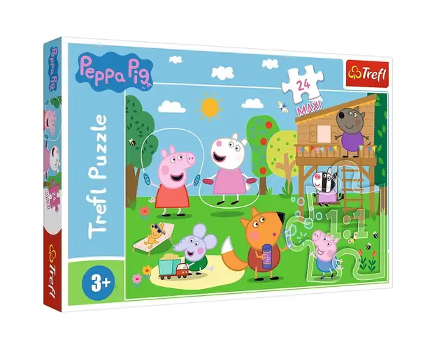 PUZZLE TREFL 24 MAXI PEPPA PIG DISTRACTIA DIN IARBA