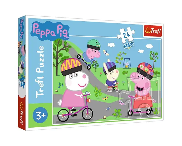 Trefl - PUZZLE 24 MAXI PURCELUSA PEPPA PIG