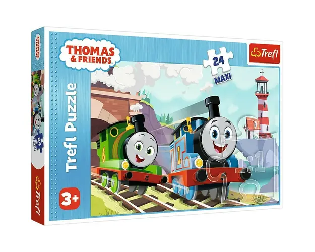 PUZZLE TREFL 24 MAXI THOMAS TOM SI PERCY PE LINII