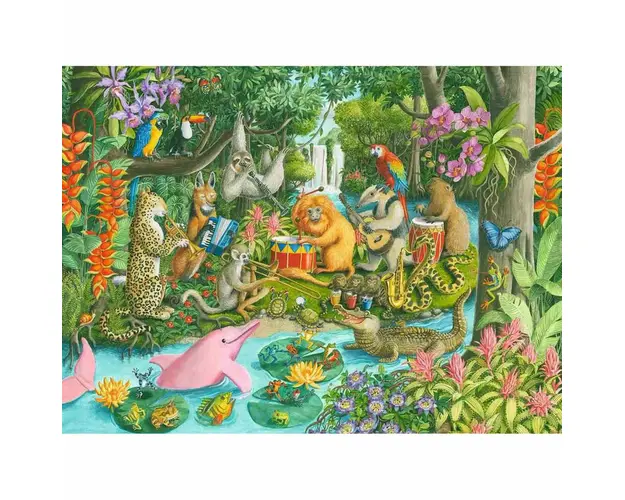 Puzzle Trupa De Muzica A Animalelor, 100 Piese