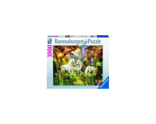 Puzzle Unicorni In Padure, 1000 Piese