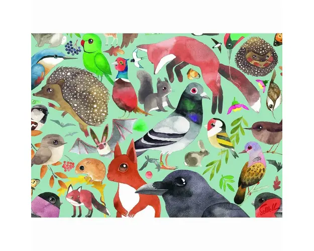 Puzzle Vizitatorii Gradinei, 500 Piese