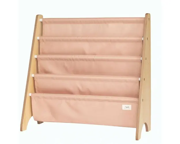 Raft organizator de carti pentru copii, material reciclat Clay, 3 Sprouts