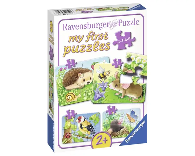 Primul Meu Puzzle Animale Din Padure, 2/4/6/8 Piese