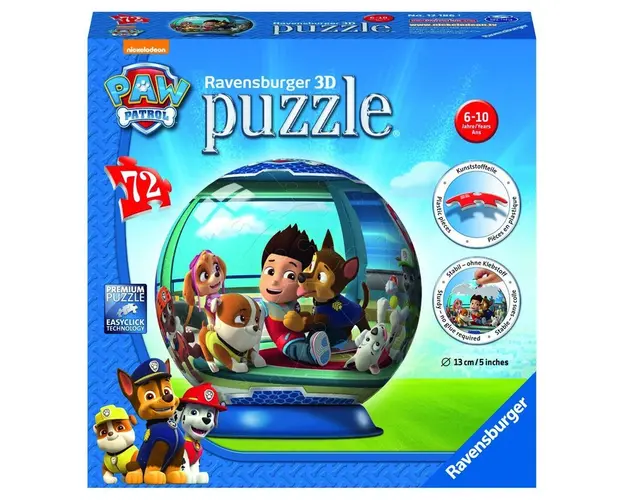 Puzzle 3D Paw Patrol, 72 Piese