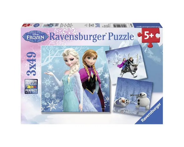 Puzzle Frozen, 3X49 Piese