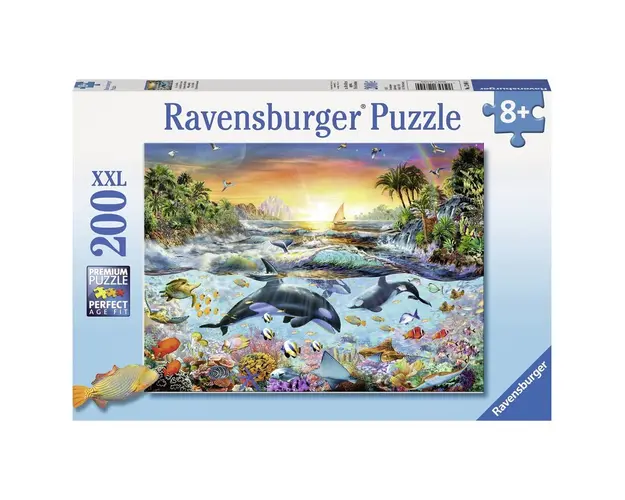 Puzzle Paradisul Delfinilor, 200 Piese