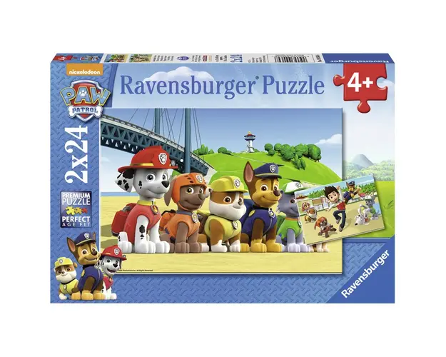 Puzzle Patrula Catelusilor Model 1, 2X24 Piese