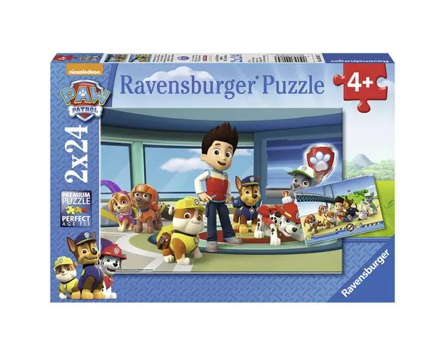 Puzzle Patrula Catelusilor Model 2, 2X24 Piese