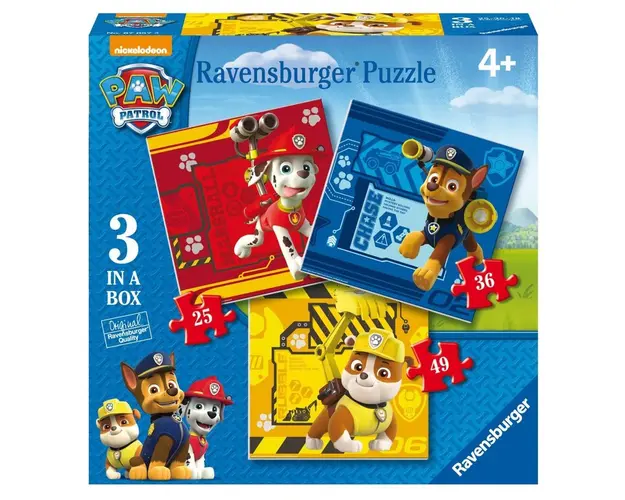 Puzzle Patrula Catelusilor, 25/36/49 Piese