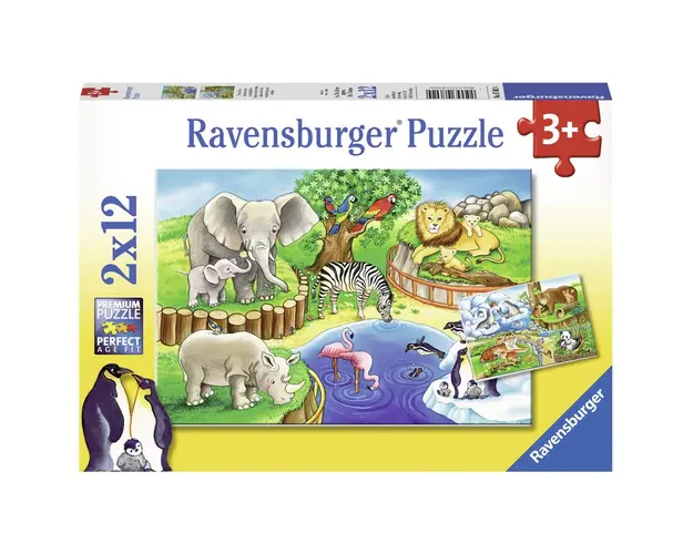 Puzzle Zoo, 2X12 Piese