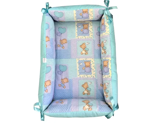Reductor Bebe Nest Deseda Ursi in carouri pe albastru