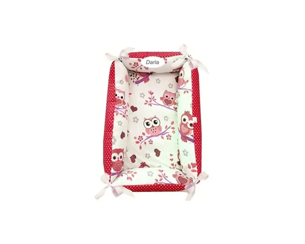 Reductor Personalizat Bebe Nest Deseda Bufnite cu rosu