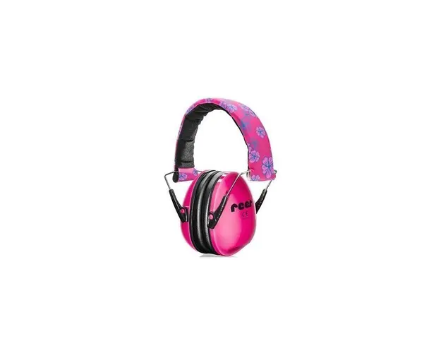 Casca de protectie bebe, Reer, SilentGuard Kids Girl, SNR 25, 24 luni+, Roz
