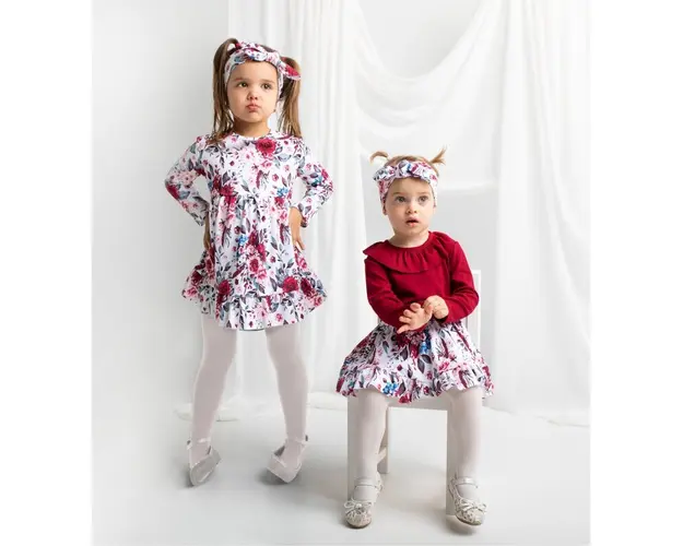 Rochita cu maneca lunga bumbac 100% (180167) Colectia Kate 2021 Marimea 122