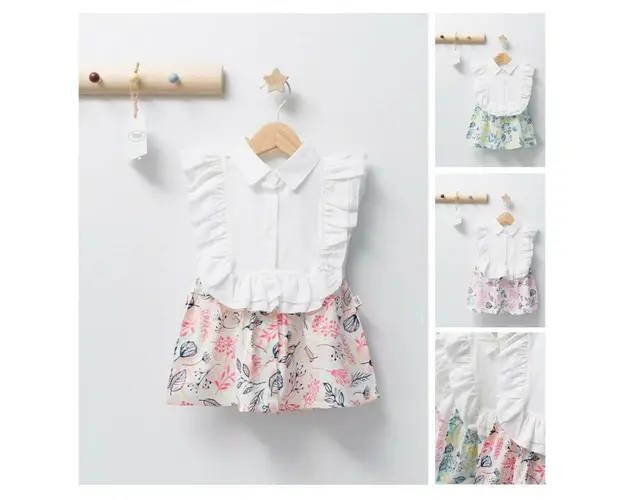 Rochita de fetita Barcelona, Tongs baby (Culoare: Verde, Marime: 9-12 luni)