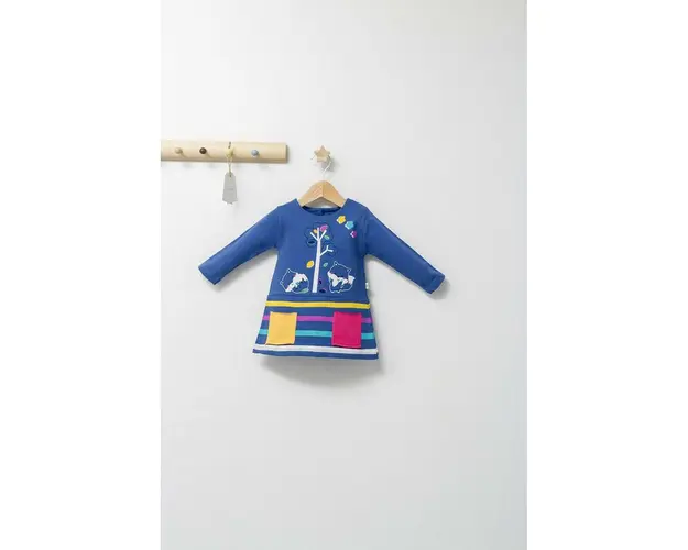 Rochita pentru fetite Colorful autum, Tongs baby (Culoare: Gri, Marime: 18-24 Luni)