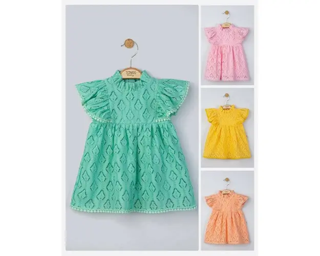 Rochita pentru fetite Sofia, Tongs baby (Culoare: Verde, Marime: 6-9 luni)