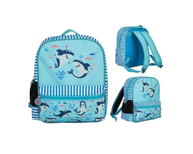 Rucsac cu buzunar exterior - model rechin