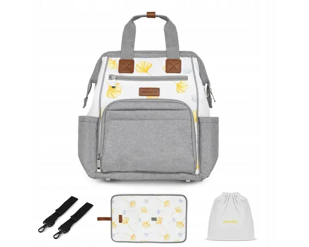 Rucsac multifunctional mamici Astrid, Skiddou, Vanilla delight, Galben