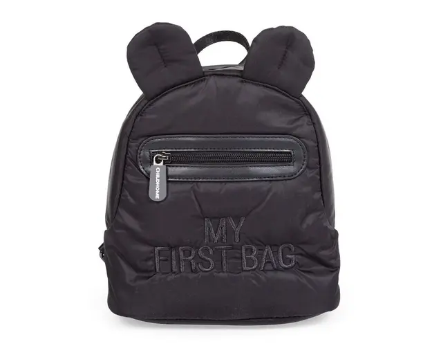 Rucsac pentru copii matlasat Childhome My First Bag Negru