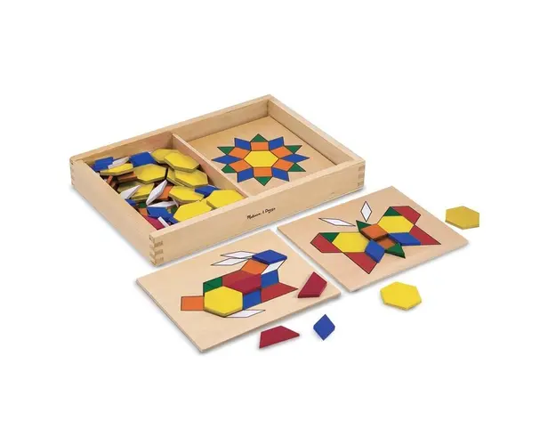 Melissa & Doug Sabloane Si Forme Geometrice Din Lemn