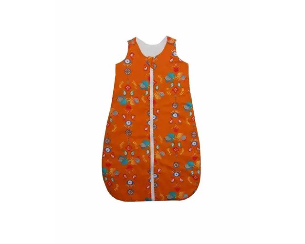 Sac de dormit copii, Jocul Elefantilor, din bumbac, 60 cm, 0.5 tog - Vara