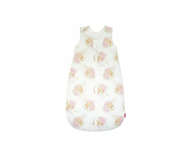 Sac de dormit copii, Pink Bear's Dream, din bumbac, 60 cm, 1.5 tog