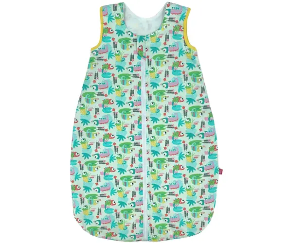Sac de dormit copii, Tropical, din bumbac , 70 cm, 0.5 tog