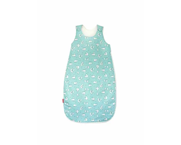 Sac de dormit copii, Ursi Polari, din bumbac, 95 cm, 1.5 tog