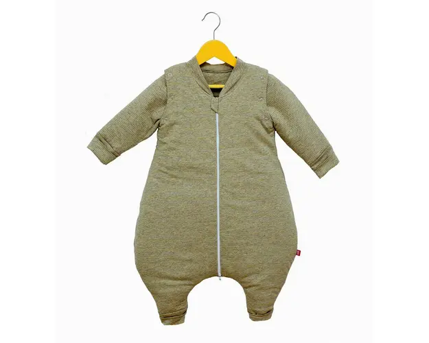 Sac de dormit cu picioruse si maneci, Winkie-Dinkie Hello Yellow, 80 cm, 2 Tog - Iarna
