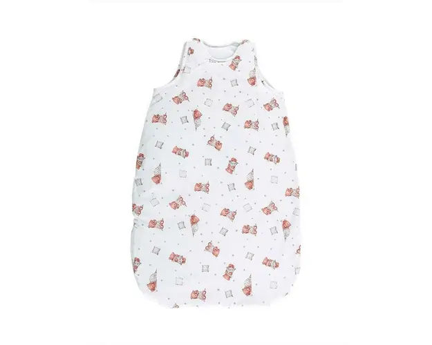 Sac de dormit de iarna, 95 cm, bumbac ranforce, Bears & Piollws Beige