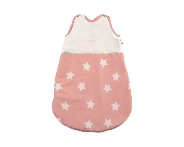 Sac de dormit de vara (0-6 luni), Stars Pale Blush