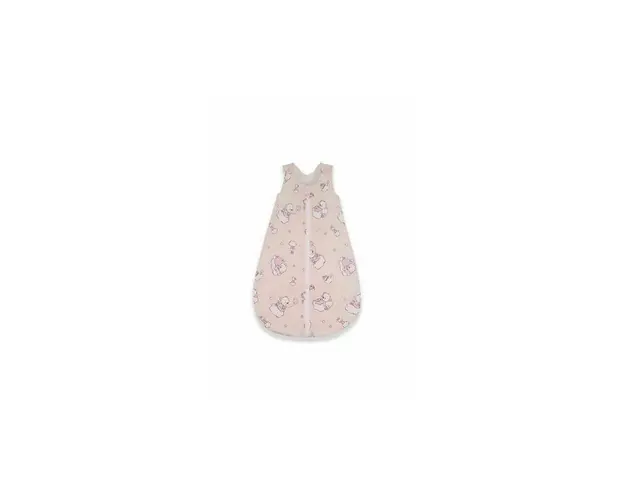 KidsDecor - Sac de dormit fara maneci Ursuletul Martinica 60 cm din Bumbac, 60x23 cm, 0-3 luni, Tog 2.5, Roz