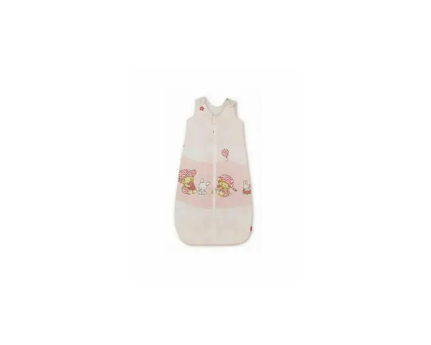 KidsDecor - Sac de dormit fara maneci Hai la joaca 85 cm din Bumbac, 85x34 cm, 6-12 luni, Tog 0.8, Roz