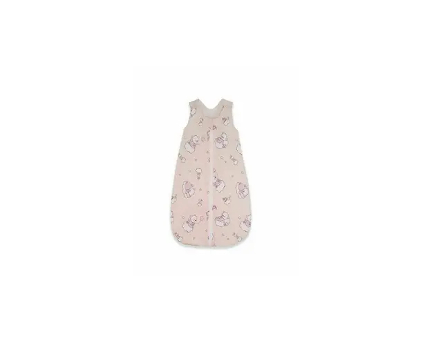 KidsDecor - Sac de dormit fara maneci Ursuletul Martinica 95 cm din Bumbac, 95x36 cm, 12-24 luni, Tog 0.8, Roz