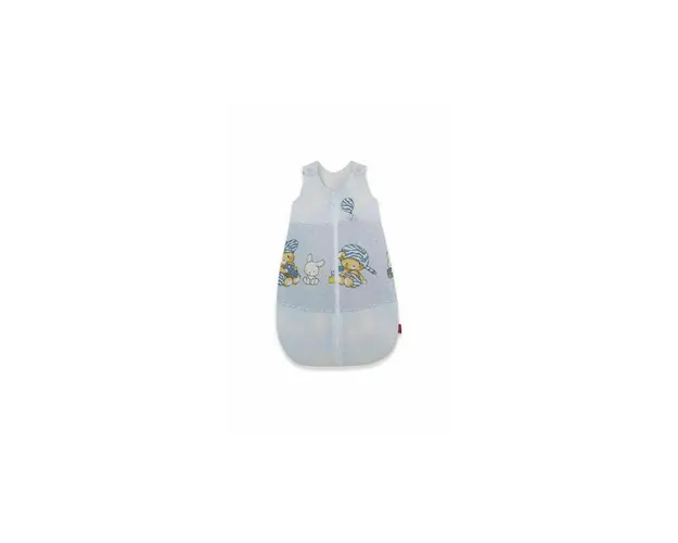 KidsDecor - Sac de dormit fara maneci Hai la joaca 70 cm din Bumbac, 70x30 cm, 3-9 luni, Tog 1.0, Albastru