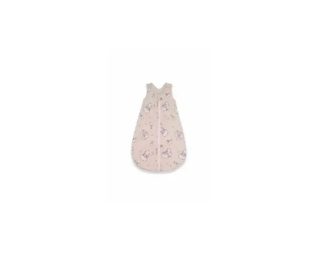 KidsDecor - Sac de dormit fara maneci Ursuletul Martinica 60 cm din Bumbac, 60x23 cm, 0-3 luni, Tog 1.0, Roz