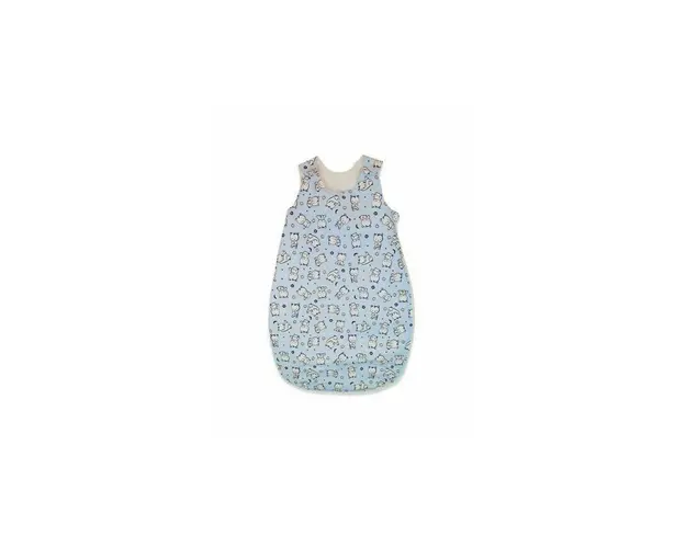 KidsDecor - Sac de dormit fara maneci Baby bear 70 cm din Bumbac, 70x30 cm, 3-9 luni, Tog 0.5, Albastru