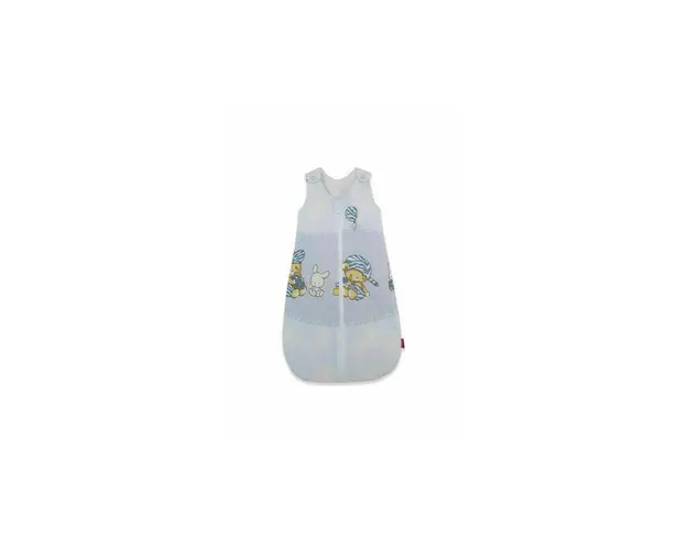 KidsDecor - Sac de dormit fara maneci Hai la joaca 85 cm din Bumbac, 85x34 cm, 6-12 luni, Tog 0.5, Albastru