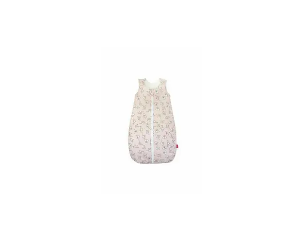 KidsDecor - Sac de dormit fara maneci Loving Bear 60 cm din Bumbac, 60x23 cm, 0-3 luni, Tog 0.5, Roz