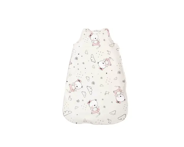 Lorelli - Sac de dormit, primavara/vara, pentru copii cu inaltimea maxima de 95 cm, Pink Ballerina Bear