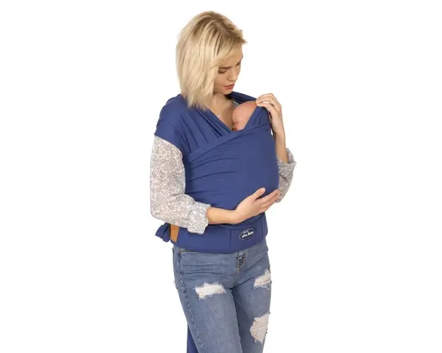 Sevi Baby - Sal purtare elastic cu suport lombar, Albastru