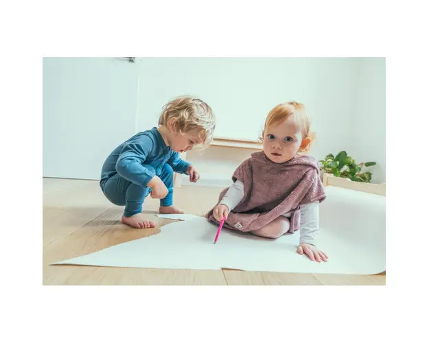 Salopeta de Corp cu Maneca Lunga din Bambus Marin 50-56