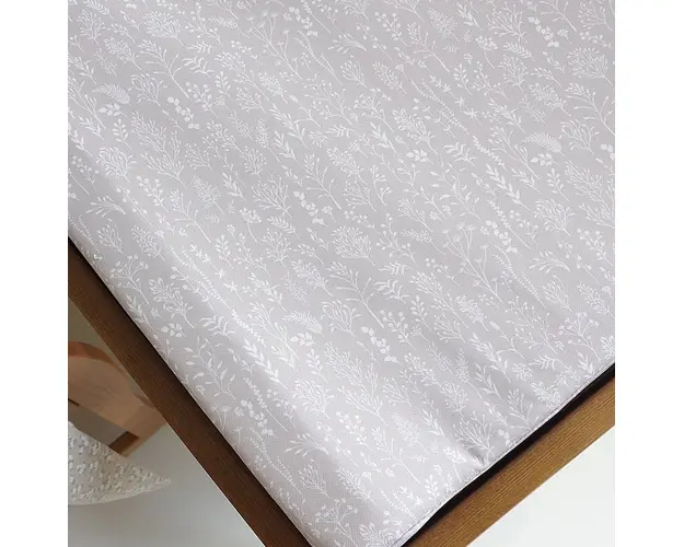 Saltea din spuma pentru masa de infasat din lemn, atasabila la patut bebe, 120x60 si 140x70 cm, impermeabila cu margini de protectie, Boho Dark by Woodies