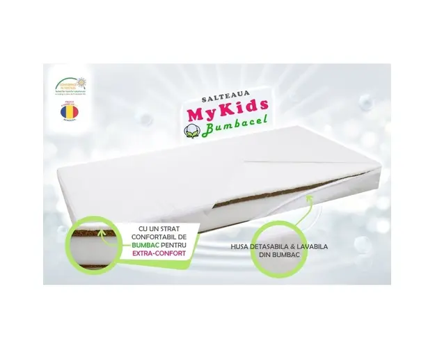 Saltea Fibra Cocos MyKids Bumbacel 120x60x08 (cm)