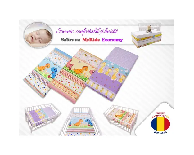 Saltea Fibra Cocos MyKids Economy II Color Diverse Modele 120x60x09 (cm)